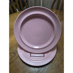 Furio "PINK" Stoneware ~ Japan ~ Set of 2 ~ Dinner Plates ~ 10 3/4"